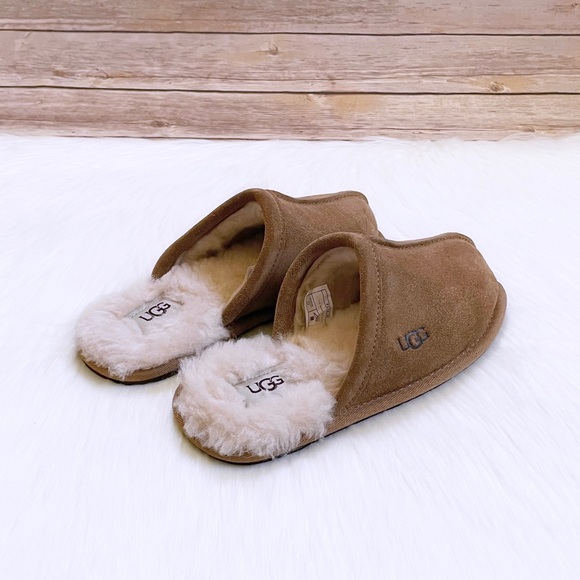 UGG Women’s Pearle Chestnut Suede Slippers - Picture 2 of 8